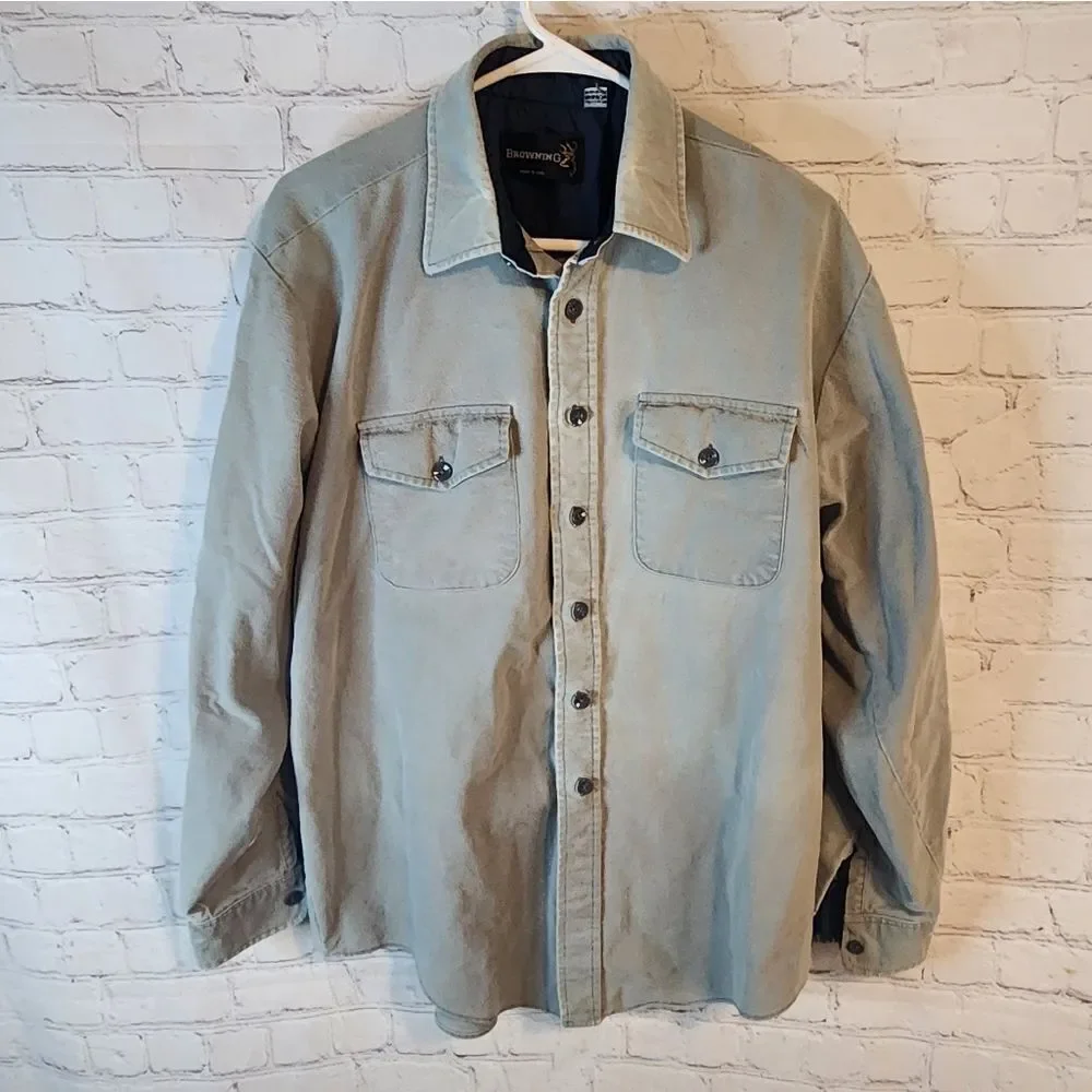 Men's Browning button-up shirt jacket, size XL